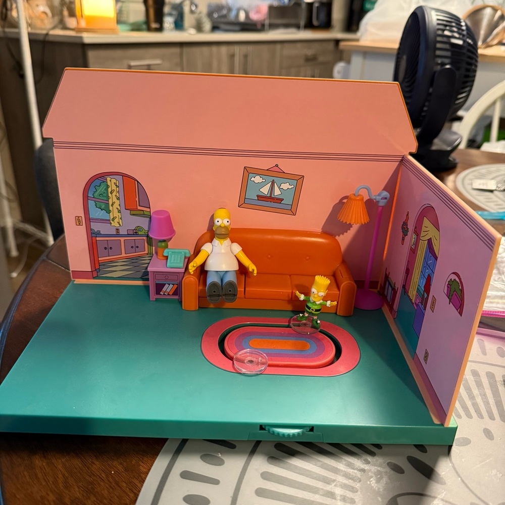 The Simpsons Living room Diorama play set